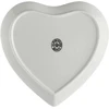 LA PORCELLANA BIANCA CUPIDO 2 širdelių pyrago lėkščių rinkinys 17 cm