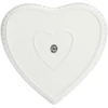 La Porcellana Bianca Cupido širdies kepimo indas - baltas, 25 cm