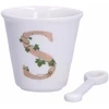 LA PORCELLANA BIANCA UNICO puodelis su šaukštu 75 ml, Pattern S