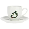 LA PORCELLANA BIANCA SOLOTUA Puodelis ir lėkštė 90 ml, Pattern S