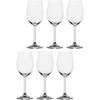 La Porcellana Bianca 6 novello baltojo vyno taurių rinkinys – skaidrios, 340 ml