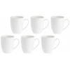 LA PORCELLANA BIANCA ESSENZIALE Rinkinys 6 kubków su laikikliu 450 ml