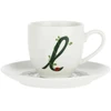LA PORCELLANA BIANCA SOLOTUA Puodelis ir lėkštė 90 ml, Pattern L