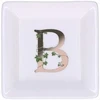 LA PORCELLANA BIANCA ADORATO Kvadratinė lėkštė 10 cm, B raštas