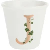 LA PORCELLANA BIANCA UNICO puodelis su šaukštu 75 ml, Pattern J