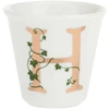 LA PORCELLANA BIANCA UNICO puodelis su šaukštu 75 ml, Design H