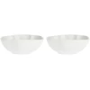 La Porcellana Bianca 2 didelių apvalių villadeifiori dubenėlių rinkinys – baltos spalvos, 23 cm