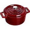 Staub apvalus ketaus mini puodas - 250 ml, grenadinas