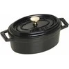 STAUB MINI COCOTTE Mini ketaus puodas ovalus, 250 ml, juodas
