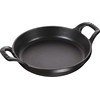 Staub apvalus kepimo ir gratino indas - 400 ml, juodas