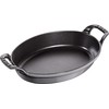 STAUB Ovali mini kepimo ir gratino indas 24 x 16 cm, pilkas