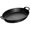 STAUB ovali lėkštė 37 x 28 cm, juoda