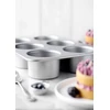 PATISSE Sidabrinis-TOP Forma 6 mini sūrio pyragams su nuimamu dugnu