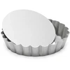Patisse forma quiche mini 10 cm sidabrinis plienas