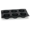 Patisse bandelės formos 29 x 17 cm juodo silikono 6 kišenės