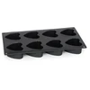 Patisse mini širdelės formos 29 x 17 cm pilkas silikonas 8 skyreliai