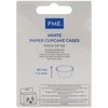 PME Cupcake kepimo puodeliai (60 vnt.) Baltos spalvos