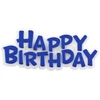 PME Mėlyna Happy Birthday žvakės (16 vnt.) mėlynos spalvos