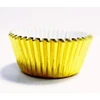 PME Metaliczne mini papilotki na muffinki (45 vnt) auksinė