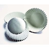 PME Metaliczne mini papilotki na muffinki (45 vnt) sidabrinė