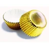 PME Metaliczne mini papilotki na muffinki (45 vnt) auksinė