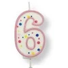 PME Žvakė numeris 6, rožinė