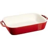 Staub stačiakampė keraminė lėkštė - 2,4 ltr, Raudon