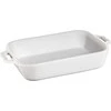 STAUB COOKING Stačiakampė keraminė lėkštė 1,1 ltr, balta