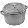 STAUB LA COCOTTE Puodas żeliwny apvalus aukštas 4.8 ltr, grafito