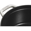 Staub La Cocotte Apvalus ketaus puodas, 2,2 l, pilkos spalvos