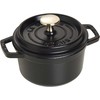 Staub La Cocotte Apvalus ketaus puodas 800 ml, juodas, PRANCŪZŲ