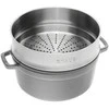 Zwilling STAUB La Cocotte 40508-819-0 apvalus ketaus puodas su įdėklu - 3,8 l, grafito spalvos
