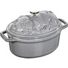 STAUB SPECIAL COCOTTE ketaus puodas ovalus, 1 l, pilkas