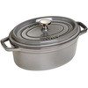 STAUB LA COCOTTE Ketaus puodas ovalus 2,35 l, grafitas