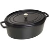 Zwilling Keptuvė - Staub Ovali Keptuvė 41cm 12L Ketaus Emalis Juoda