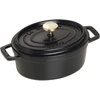 STAUB LA COCOTTE ketaus puodas ovalus 600 ml, juodas
