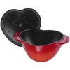 Staub ŠIRDIES FORMOS KETUS PUODAS 3 L – EMALINIS – RAUDONAS – MIAMIO