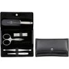Zwilling komplektas do manicure – juoda skórzane etui, 5 dalys