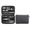 Zwilling Twinox Travel Set - Juodas Leather Case, 8 Pieces - Juodas