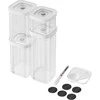 ZWILLING 1025971 Rectangular Container 2.445 L Transparent, Baltas 6 pc(s)