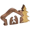 RITUALI DOMESTICI LINCCASTR Medinė gimimo scena 6,5 x 2,5 x 10,5 cm