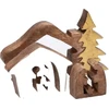 RITUALI DOMESTICI LINCCASTR Medinė gimimo scena 6,5 x 2,5 x 10,5 cm