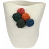 RITUALI DOMESTICI POMPOMPON Wazon - 28 x 25 cm, balta