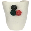 RITUALI DOMESTICI POMPOMPON Wazon - 28 x 25 cm, balta