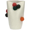 RITUALI DOMESTICI POMPOMPON Wazon - 35 x 21 cm, balta