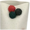 RITUALI DOMESTICI POMPOMPON Wazon - 35 x 21 cm, balta