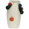 RITUALI DOMESTICI POMPOMPON Wazon - 35 x 21 cm, balta