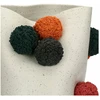 RITUALI DOMESTICI POMPOMPON Wazon - 44 x 22 cm, balta