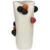RITUALI DOMESTICI POMPOMPON Wazon - 44 x 22 cm, balta