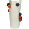 RITUALI DOMESTICI POMPOMPON Wazon - 44 x 22 cm, balta